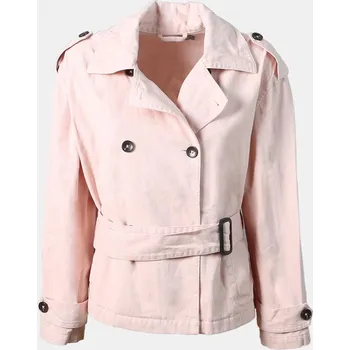 Dámský kabát Baťa dámský bavlněný krátký tenčkot růžové, vel. Xl