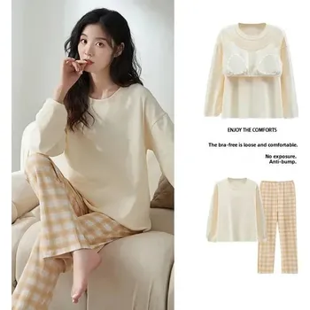 Dámská souprava BF241 Velikost: M/L, Barva (Varianta): LXE-703 plaid yellow