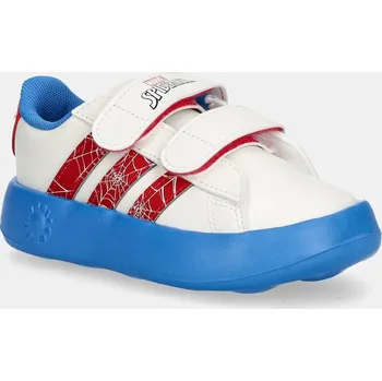 Chlapecké tenisky Dětské tenisky adidas GRAND COURT SPIDER-MAN béžová barva, JQ8072 01X, EUR 21