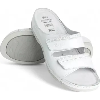 Dámské pantofle DÁMSKÉ PANTOFLE BATZ REA BÍLÁ Barva: BÍLÁ, Velikost: 37