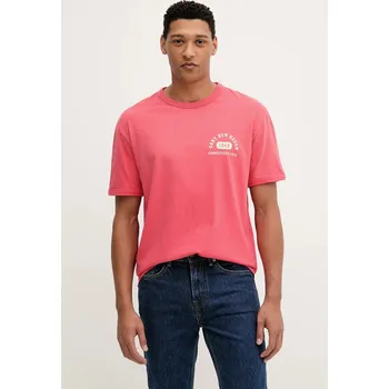 Pánská móda Bavlněné tričko Gant 2003314 růžová 38X, vel. M