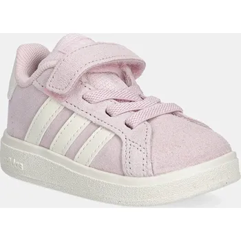 Chlapecké tenisky Dětské semišové tenisky adidas GRAND COURT 00s JR0781 růžová 03X, EUR 25.5