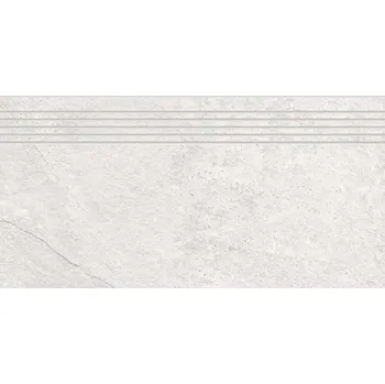 Dlažba Rako Core DCPSR876, schodovka, slonová kost, matná, reliéfní, 30 x 60 x 0,9 cm