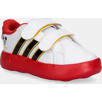 Chlapecké tenisky Dětské tenisky adidas GRAND COURT MICKEY bílá barva, JQ8070 00X, EUR 23