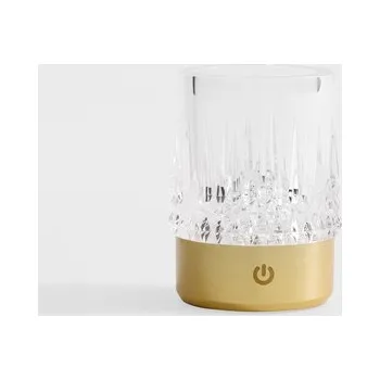 Lampička Stolní LED lampa IP44 CRYSTAL zlatá