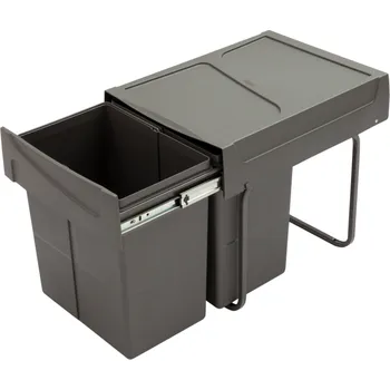Odpadkový koš In-Design Odpadkový koš UNION K40 s integrovaným výsuvem - 20 + 20 L - antracit