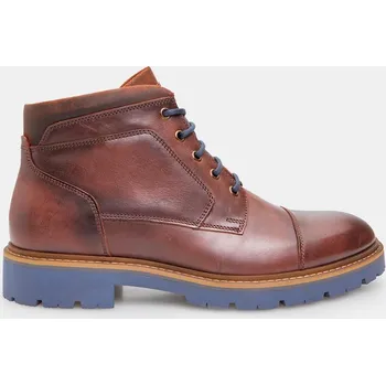 Pánská zimní obuv Baťa pánská kožená kotníková obuv hnědé, vel. 41