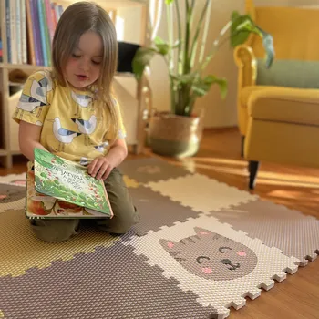 Minideckfloor podlaha 12 dílů - mráček, myška, kočka a tlapka 25-12-02