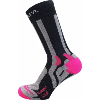 Dámské ponožky Bonastyl Dámské funkční ponožky s merino Soderano Barva: Růžová, Velikost: 23-25 (35-38)