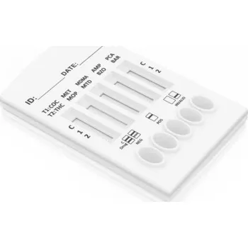 Diagnostický test ALLTEST 1x Multidrogový test na 10 drog (OPI, MET, COC, AMP,...) z moči Počet kusů: 1