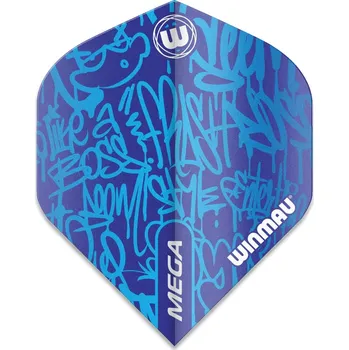 Příslušenství pro šipky Winmau letky Mega standard Graffiti, modré