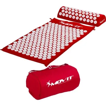 Masážní přístroj Akupresurní podložka, přenosná taška, 75x44x2,5 cm, červená