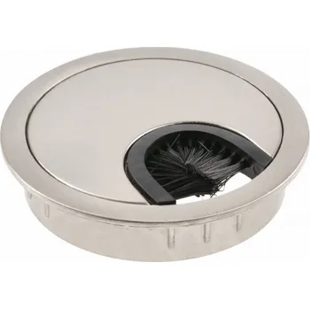 Nábytkové kování In-Design Průchodka na kabely do stolu 60 mm nikl broušený