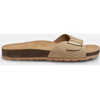 Dámské pantofle Baťa dámské kožené footbed pantofle béžové, vel. 36