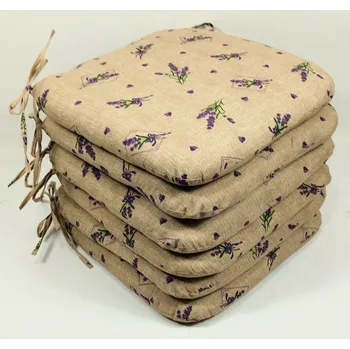 Podsedák Sedák 40x40 cm látka levandule - set 6 kusů