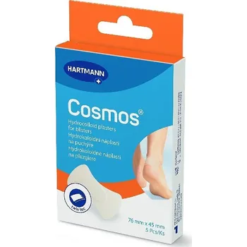 Náplast Hartmann Cosmos Heel náplast na puchýře na patě, 76 × 45 mm, 5 ks