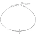 Beneto Stříbrný náramek s křížkem AGB484/20 + 2 měsíce na vrácení zboží