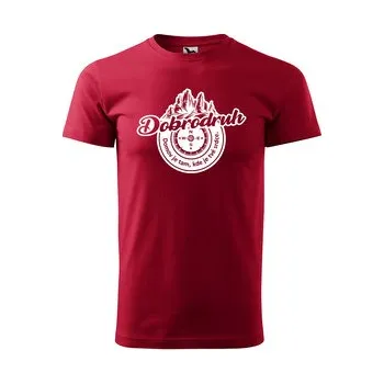 Pánská móda Tričko s potiskem Dobrodruh: červené 3XL