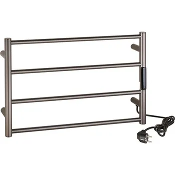 Radiátor Bemeta Design Elektrický koupelnový radiátor / sušák ručníků 560x370x90 mm, 63W, grafit mat - 704155085