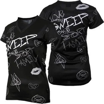 Dámské tričko SWEEP SWTS121 GRAFITY černá/bílá S