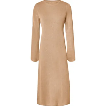 Dámské šaty esmara® Dámské šaty, rozparek na zadní straně (béžová, 44)