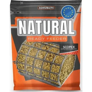 Návnadová surovina SONUBAITS - Krmítková směs Natural Ready Feeder 750g, Scopex