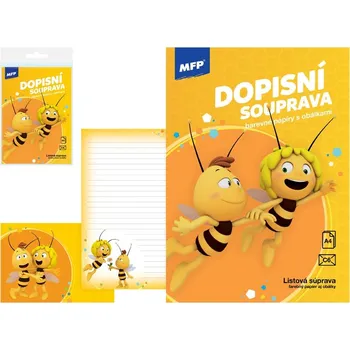 MFP dopisní papír barevný LUX 5+10, včelka Mája