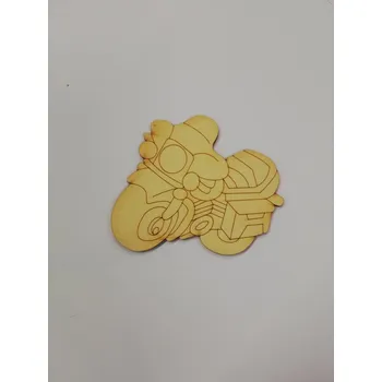 Dřevěná hračka Dřevěný výřez motorka