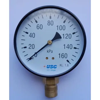 Manometr standardní pr. 100mm, spodní M20x1,5, 0-160 kPa