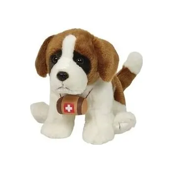 plyšák Bernardyn z beczką siedzący 25cm