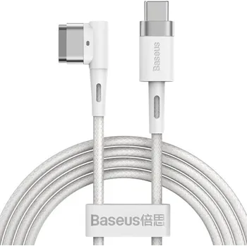 Baseus nabíjecí kabel - USB-C na MagSafe 1 (tvar L) pro MacBook - 2 m - bílý
