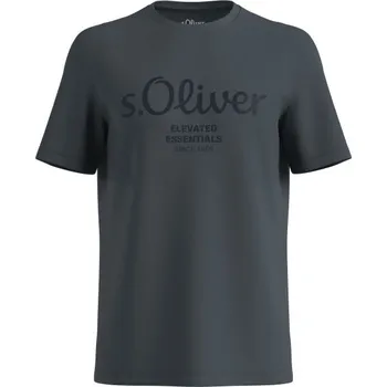 Pánské tričko s.Oliver RLBS T-SHIRT SS NOOS 4XL Tmavě šedá