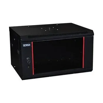 Rozvaděč Opticord OCRACK 19" OCC-12U-45SBK rozvaděč nástěnný 12U/450mm celoskleněné dveře - černý 9352BK