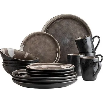 Talíř Mäser NIARA ORGANIC 16 ks, kulatý, 16 ks, bílá