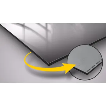 Zrcadlo Hliníkový Kompozitní Panel - ACPm Bond 0,3x3x1220x3050 stříbrné zrcadlo/primer