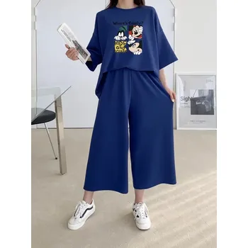 Dámská souprava Mickey Mouse where is Goofy? Barva: Modrá, Velikost: M