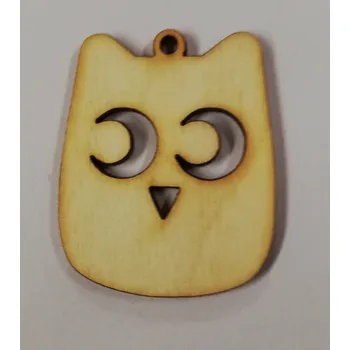 Vánoční dekorace Dřevěný výřez sovička