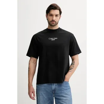 Pánská móda Bavlněné tričko Calvin Klein Jeans LV04RC851G černá 99X, vel. XS