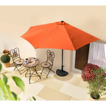 Slunečník Haushalt international Slunečník půlkruhový ke stěně, terakota 798447