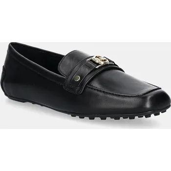 Dámské mokasíny Kožené mokasíny MICHAEL Michael Kors Mandy dámské, černá barva, na plochém podpatku, 40T5MAFR1L.001 99X, EUR 40