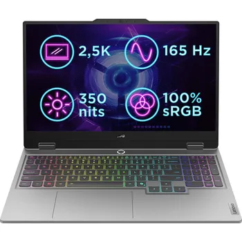 Notebook Lenovo LOQ 15IRX10 Luna Grey (83JE0098CK) Bez operačního systému!