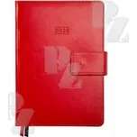 Diář A5 denní magnetický manažerský DM8 červený 2026, Albi