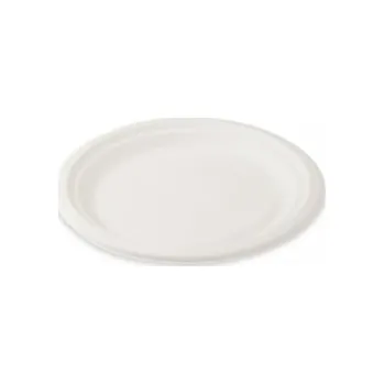 Jednorázové nádobí Talíř kulatý cukrová třtina, průměr 23 cm, 50 ks