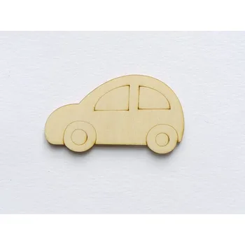 Vánoční dekorace Dřevěný výřez auto č.2