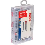Fischer Sada hmoždinek se šrouby Meister-Box DuoHM, 55 mm, ø 8, 10, 12 mm, 52 ks 573644