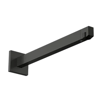 Tyč na sprchový závěs Hansgrohe - Sprchové rameno E 390 mm, kartáčovaný černý chrom 24337340