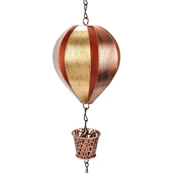 Zahradní dekorace Okapový řetěz na dešťovou vodu s létajícími balóny 175 cm