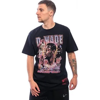 Pánské tričko Triko Mitchell & Ness - NBA Vintage Hype Tee - Miami Heat - Black velikost L