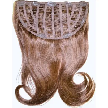 Příčesek Easy Clip 50cm - lidské vlasy REMY - středně hnědá