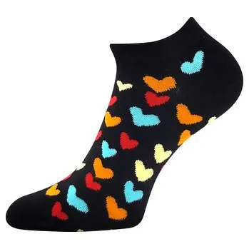 Dámské ponožky Lonka Ponožky barevné DEWOW s obrázky SRDÍČEK Velikost: 35-38(23-25)